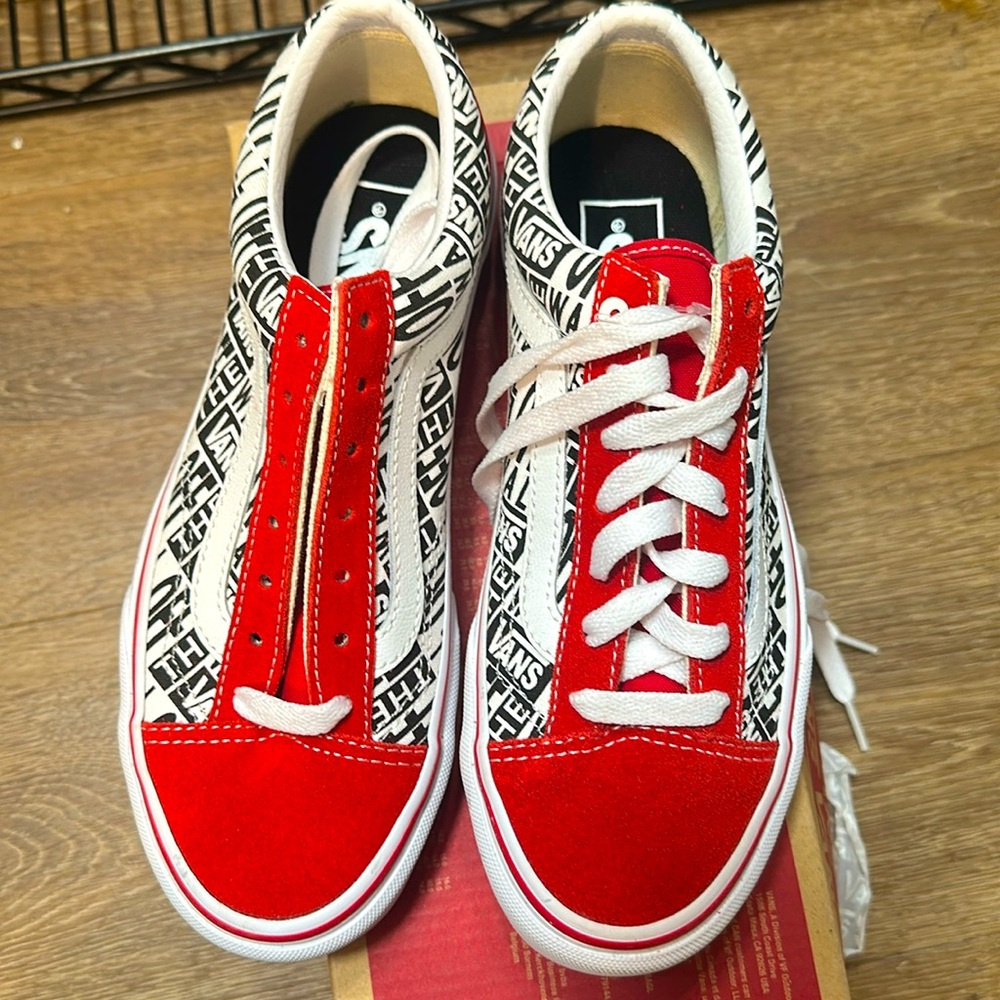 Vans Style 36 Sk8 Racing Red Low Top Shoes Skate Sneakers VN0A3DZ3SO5